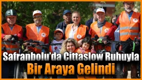 Safranbolu’da pedallar Cittaslow Sunday için çevrildi
