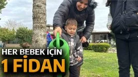 Kağıthane’de doğan her bebek için bir fidan toprakla buluşuyor