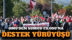 OMÜ’de Sumud Filosu’na destek yürüyüşü: “Artık yeter”