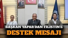 Başkan Yapar’dan Filistin’e destek mesajı